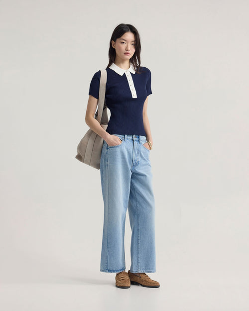 Monique Rib Polo Knit