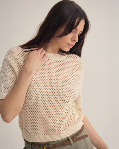 Luna Cotton Knit Top