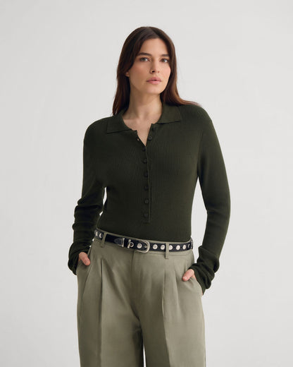 Onyx Ribbed Bodysuit