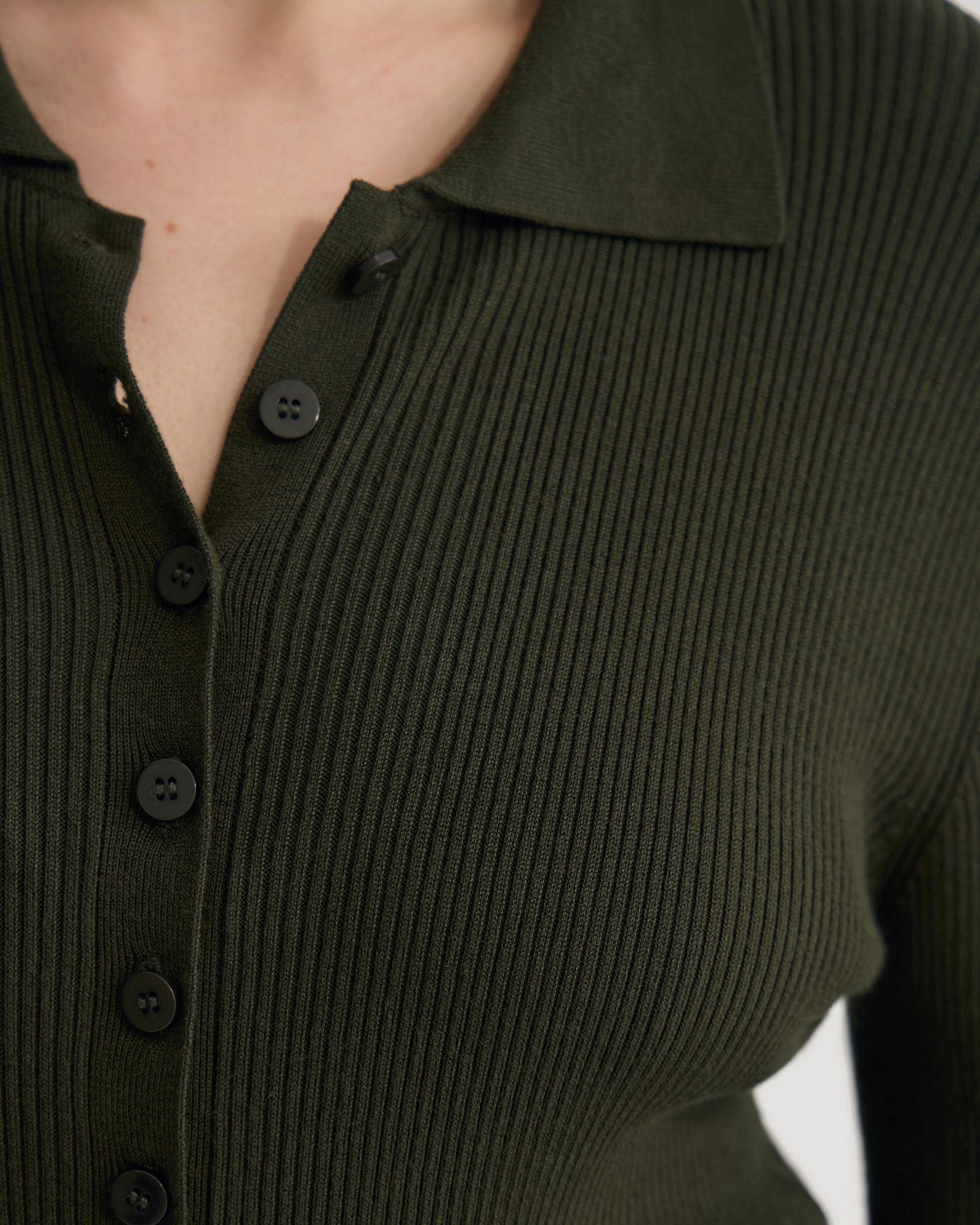 Onyx Ribbed Bodysuit