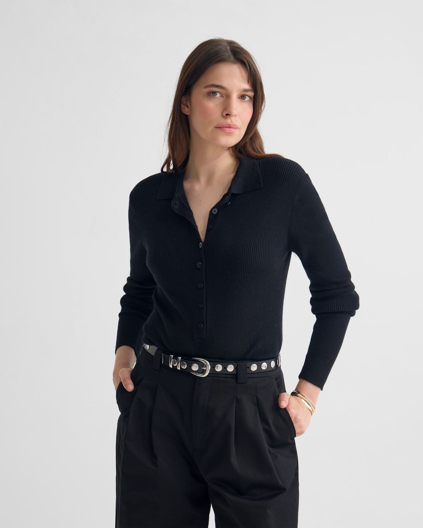 Onyx Ribbed Bodysuit