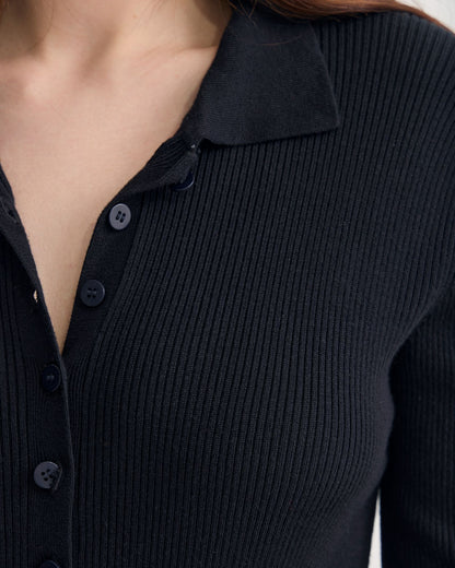 Onyx Ribbed Bodysuit