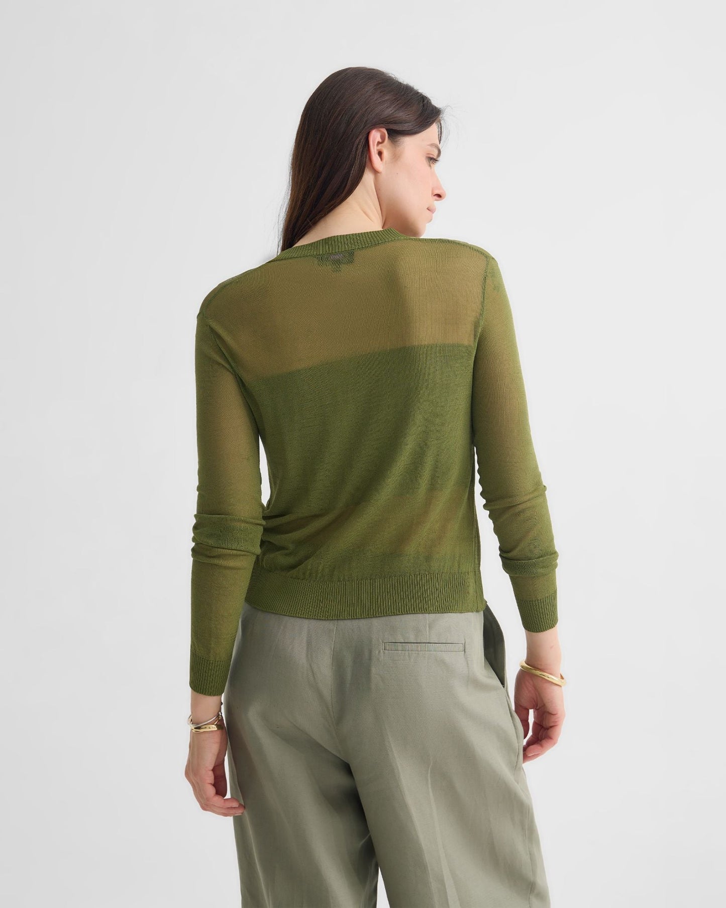 Celina Sheer Panel Cardigan