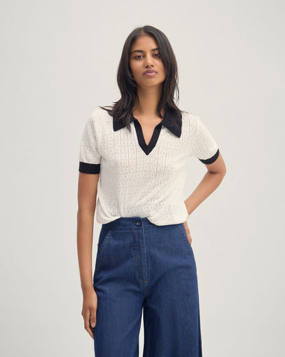 Aimee Pointelle Polo