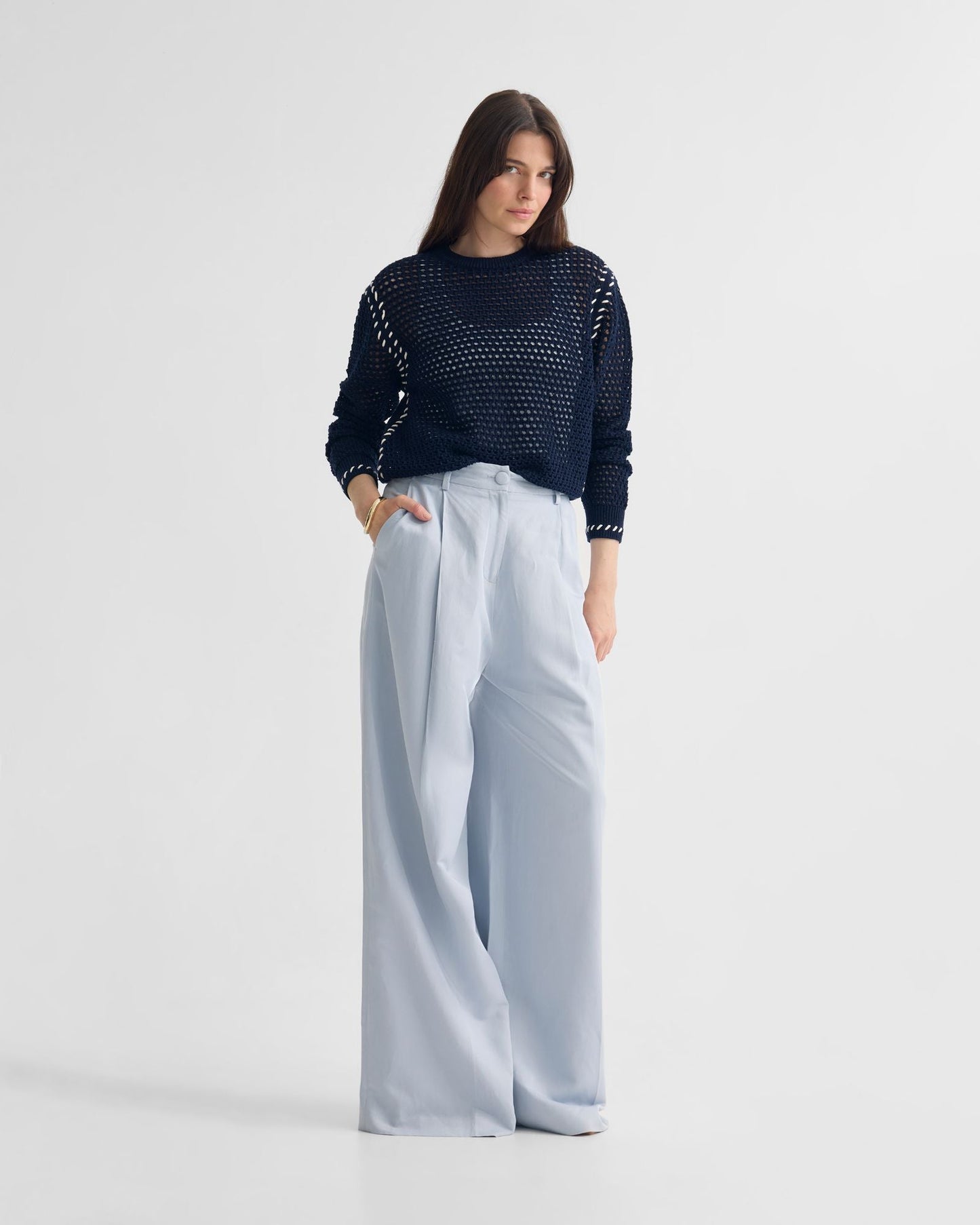 Gaby Cotton Crew Neck