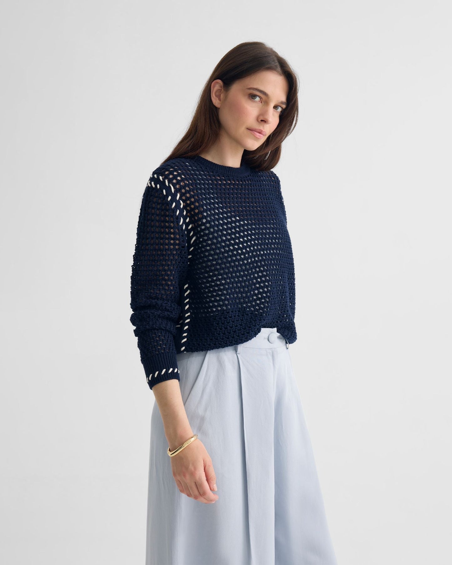 Gaby Cotton Crew Neck