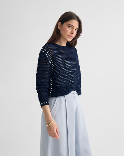 Gaby Cotton Crew Neck