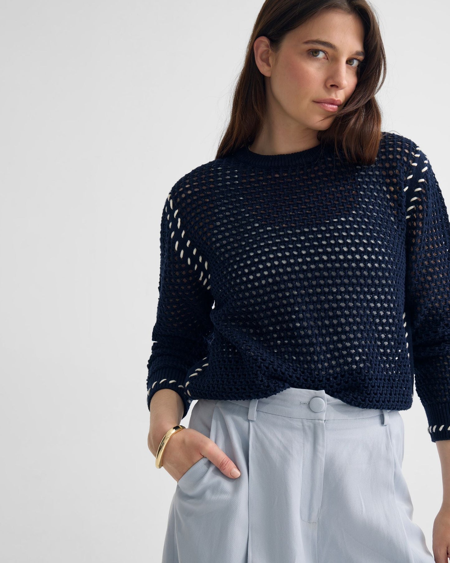Gaby Cotton Crew Neck