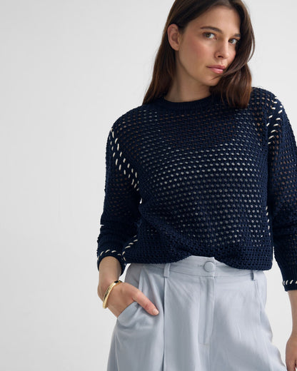Gaby Cotton Crew Neck