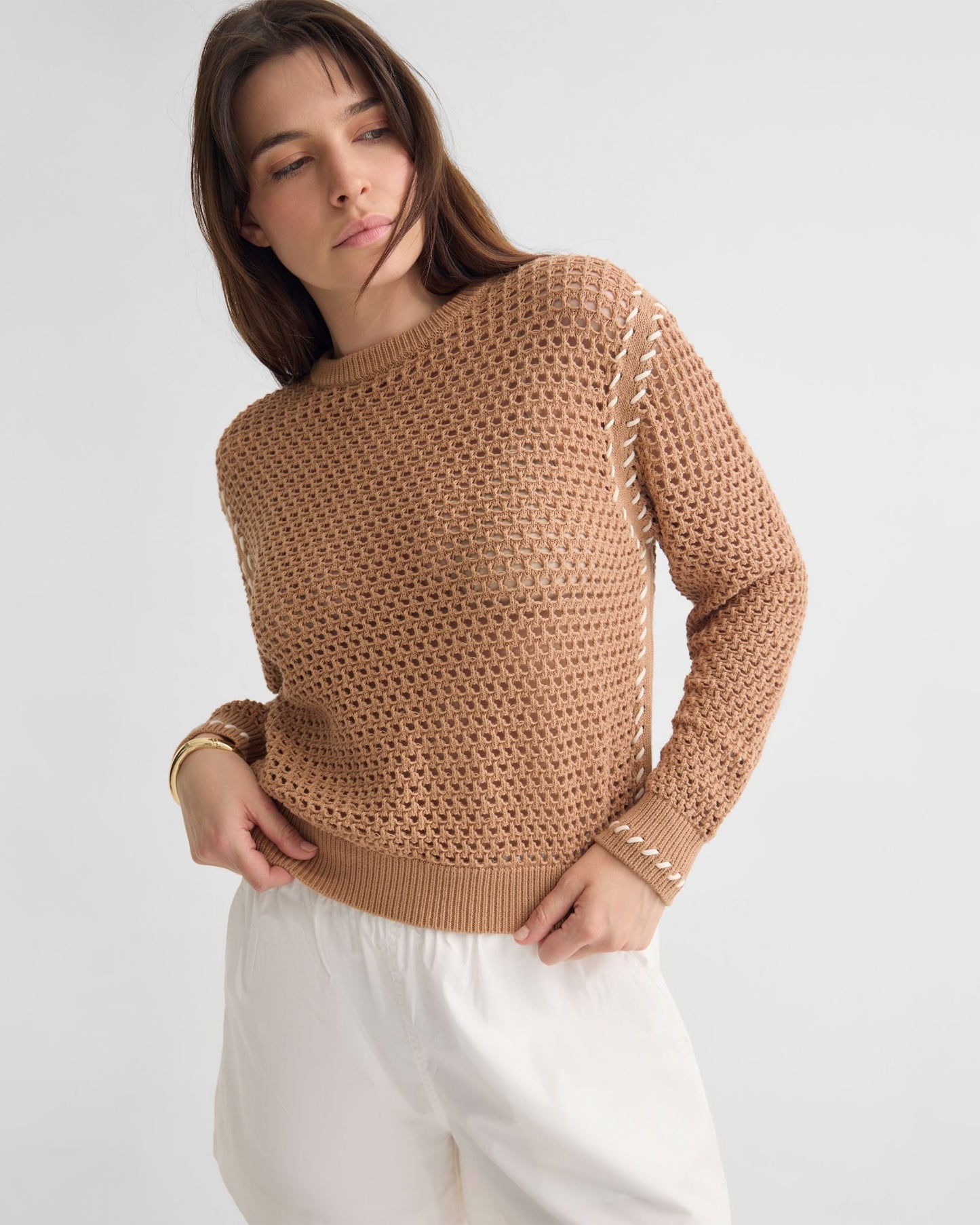 Gaby Cotton Crew Neck