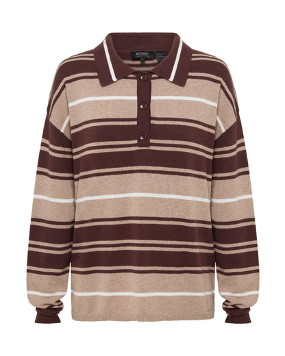 Pip Striped Polo Knit