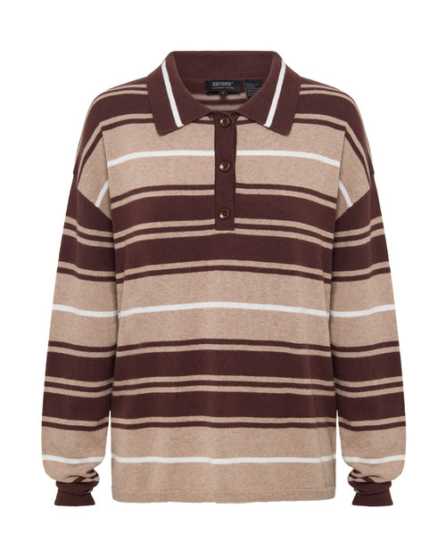Pip Striped Polo Knit