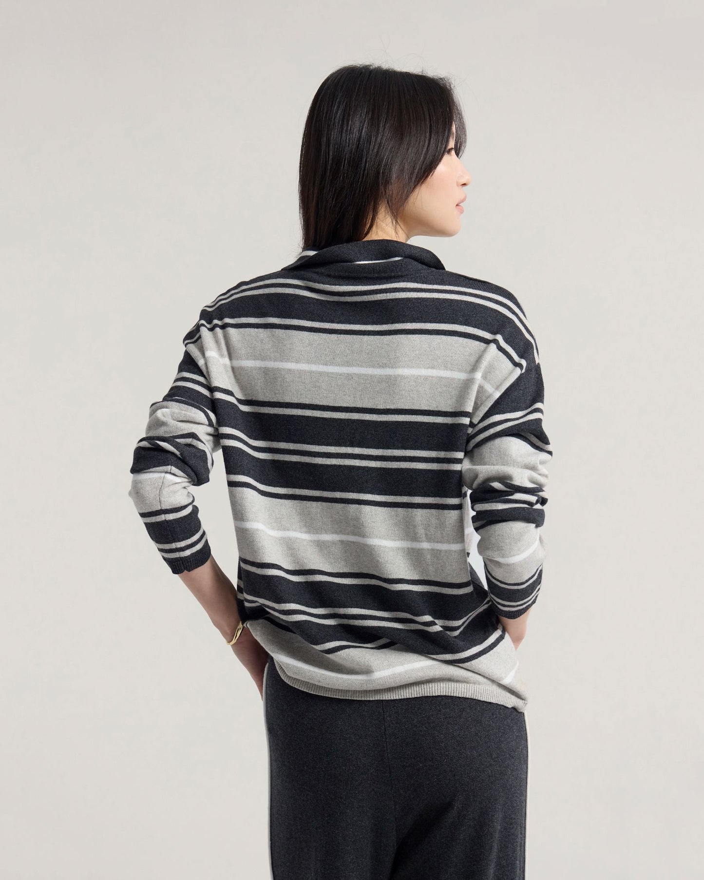 Pip Striped Polo Knit