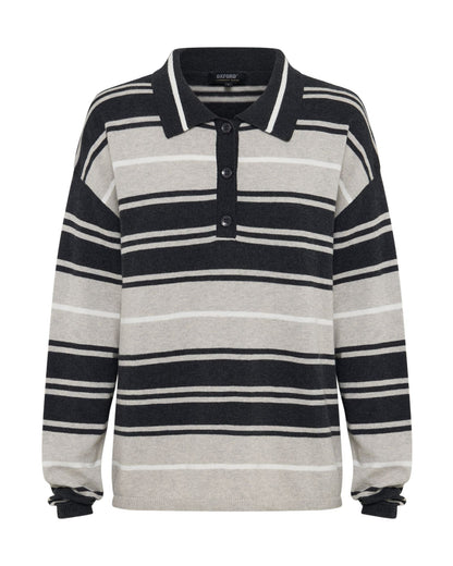 Pip Striped Polo Knit