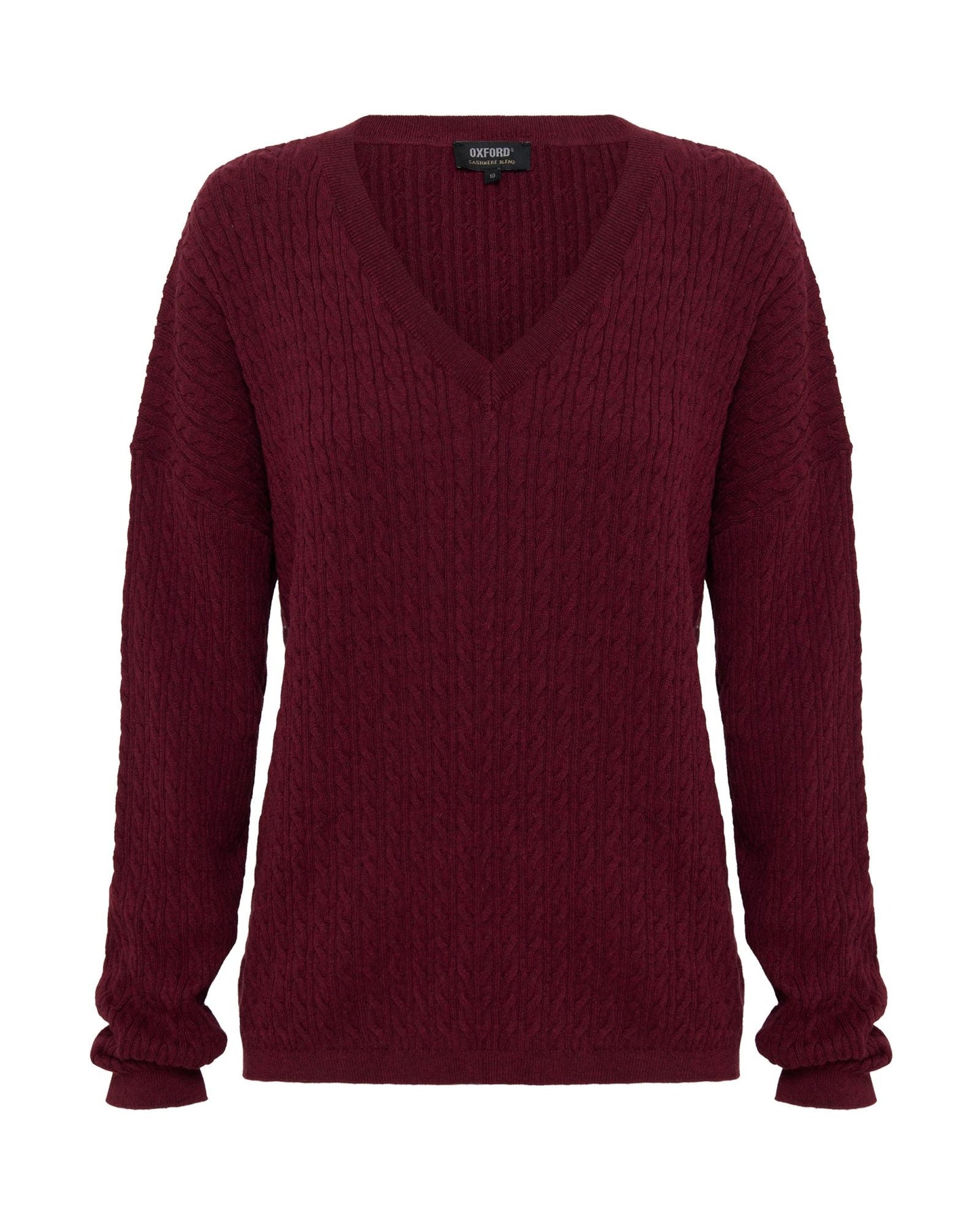 Drew Cable V-Neck Knit