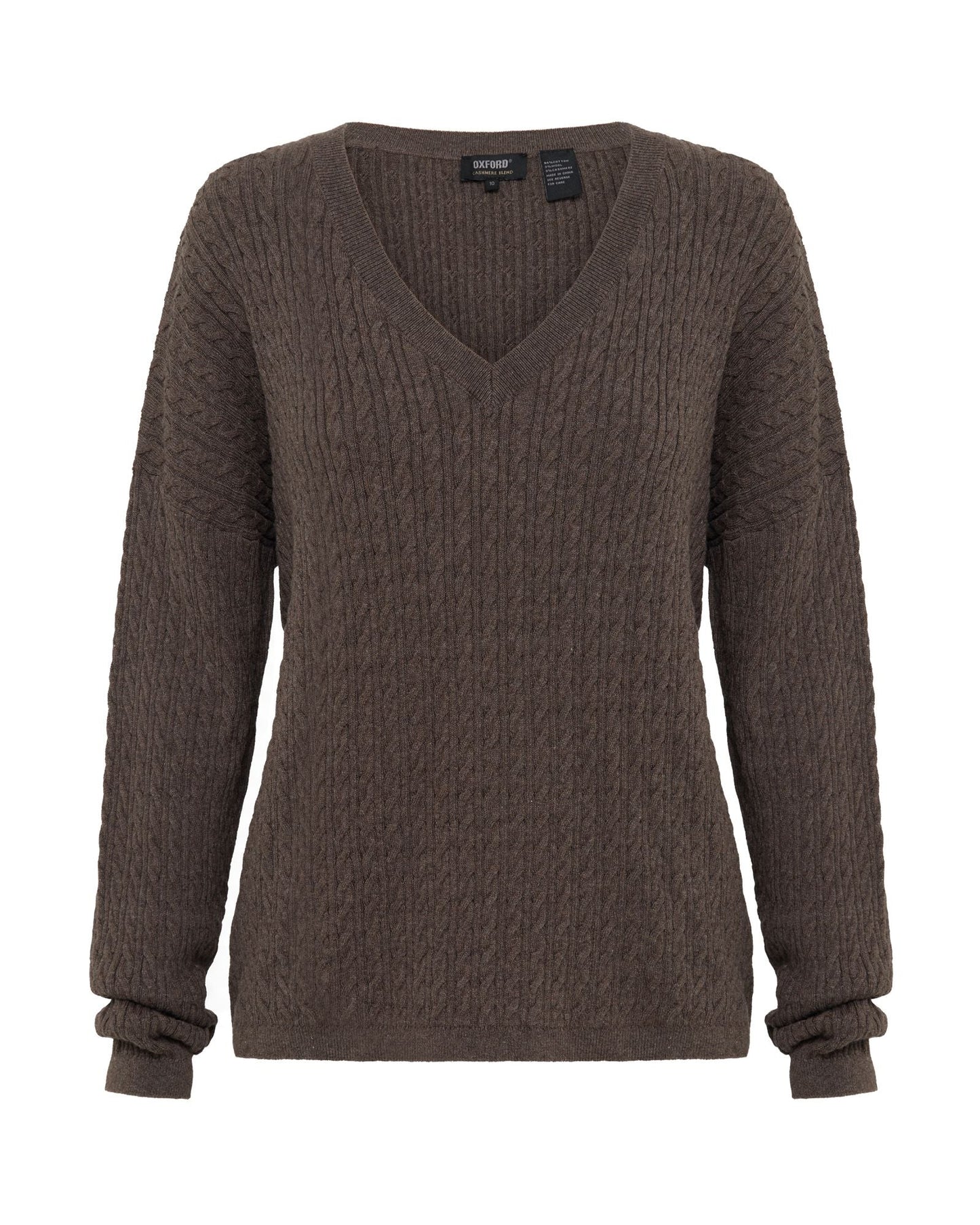 Drew Cable V-Neck Knit