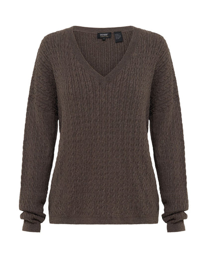 Drew Cable V-Neck Knit
