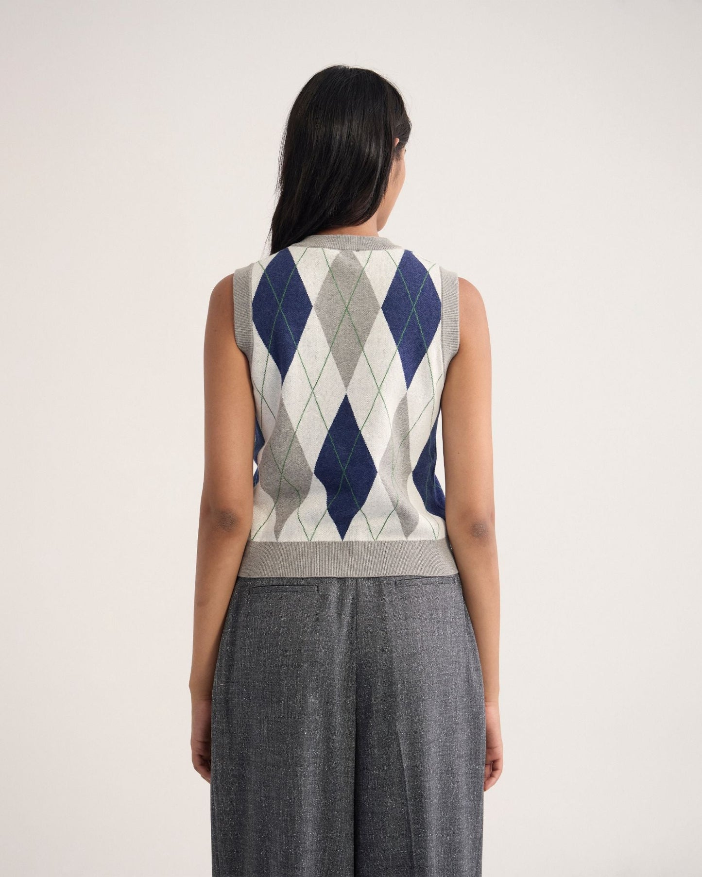 Carina Argyle Vest