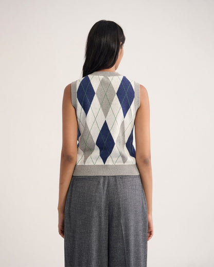Carina Argyle Vest