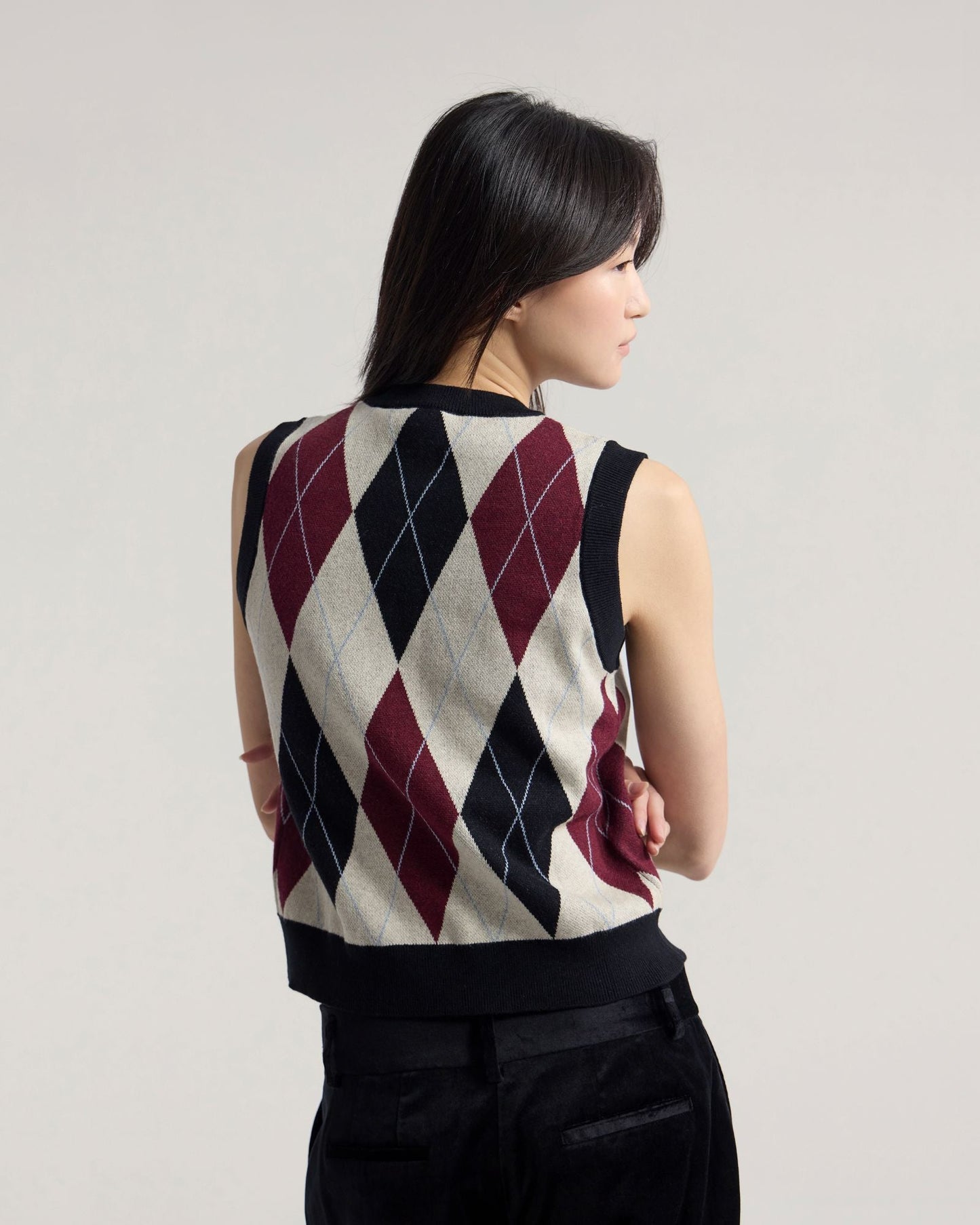 Carina Argyle Vest