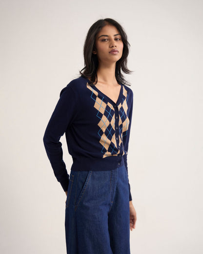 Pixie Argyle Cardigan
