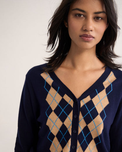 Pixie Argyle Cardigan