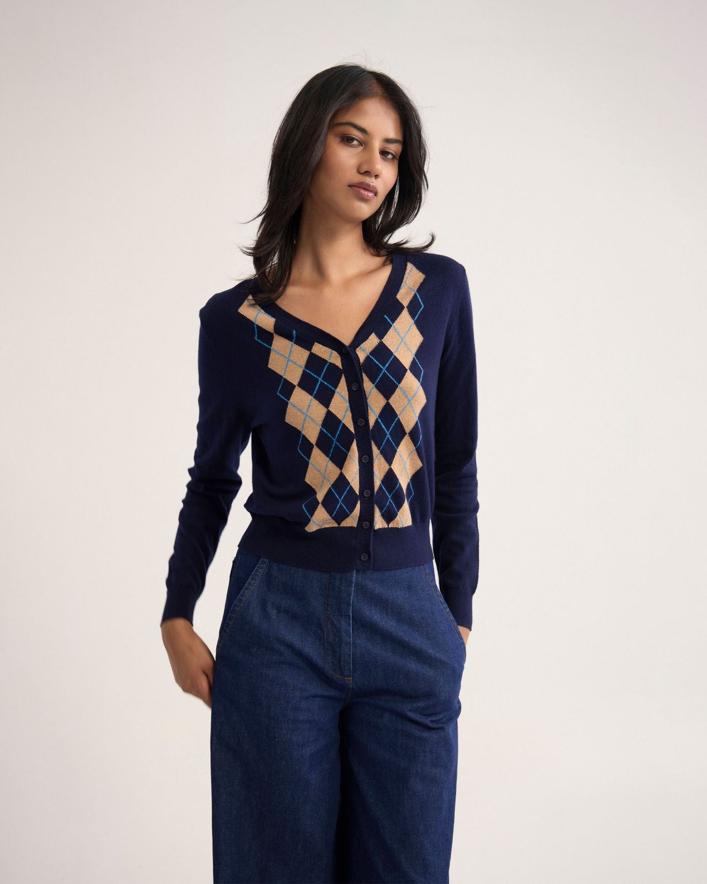 Pixie Argyle Cardigan