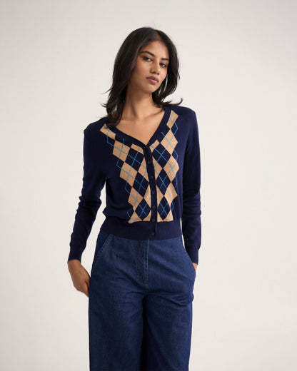 Pixie Argyle Cardigan