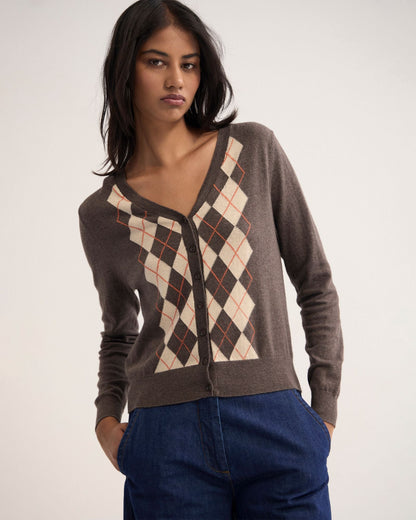 Pixie Argyle Cardigan