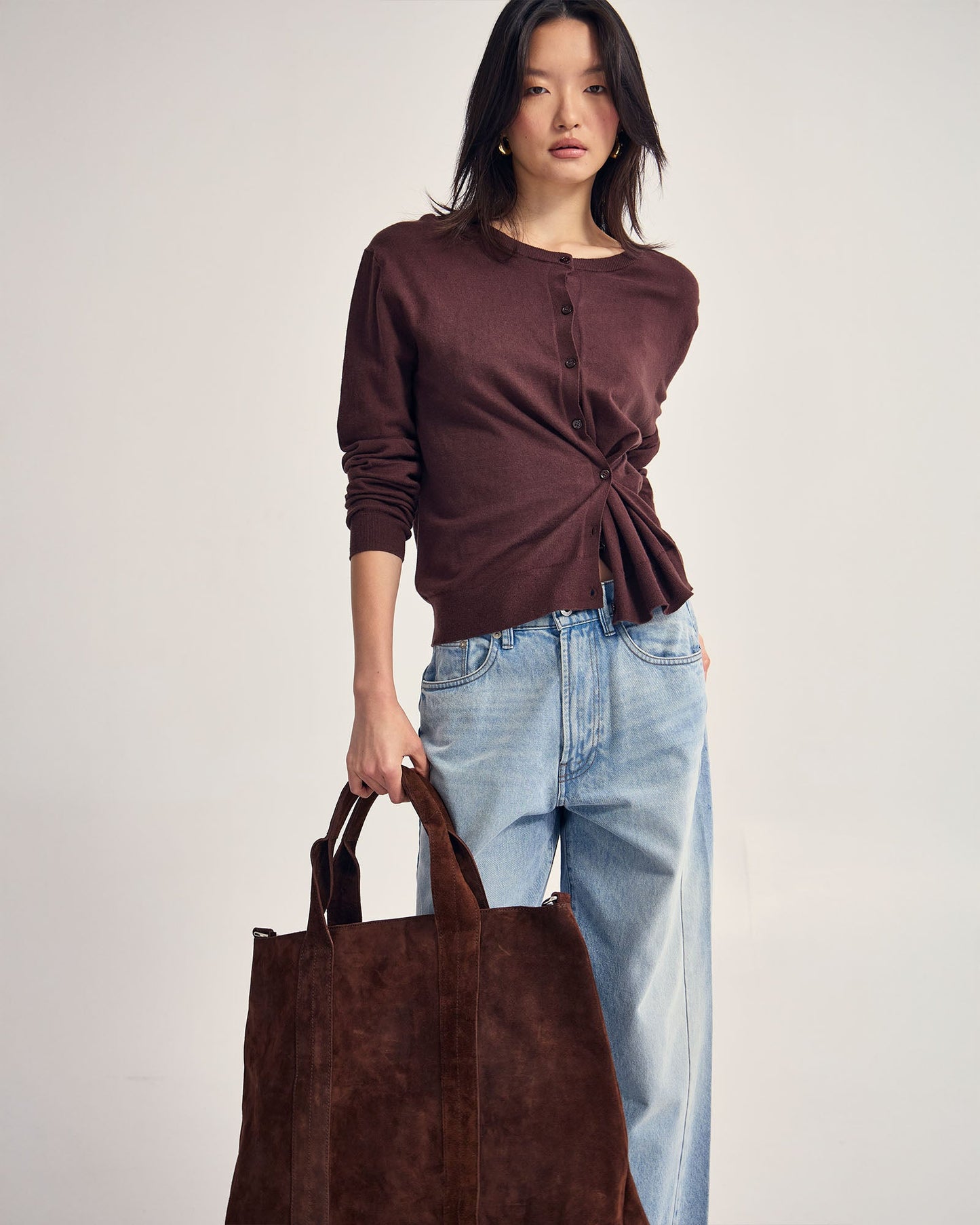 Saga Side Button Cardigan