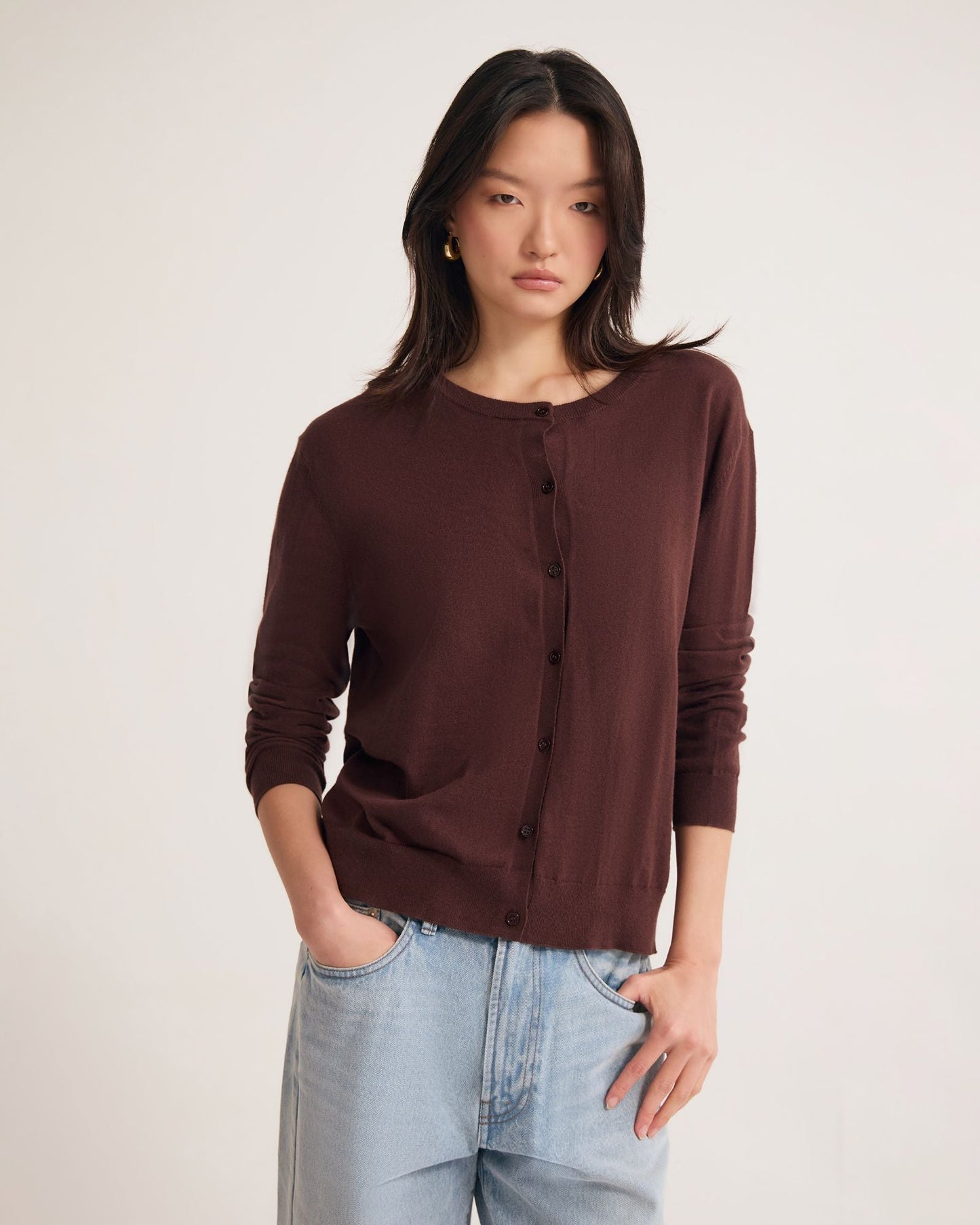Saga Side Button Cardigan