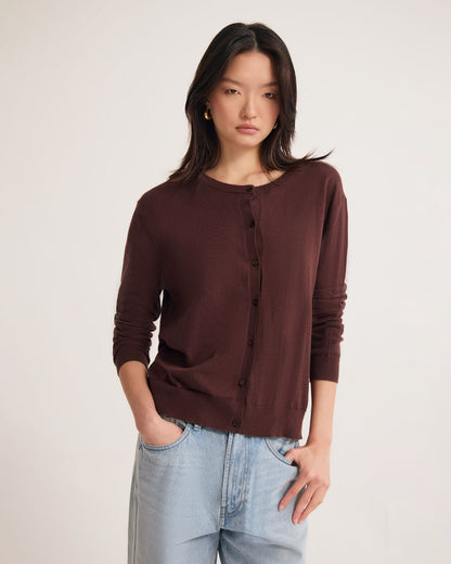 Saga Side Button Cardigan