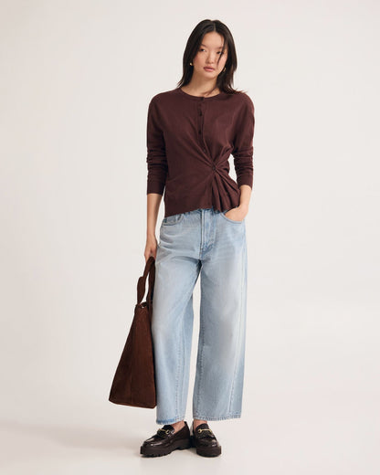 Saga Side Button Cardigan