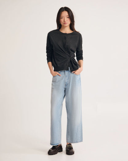 Saga Side Button Cardigan