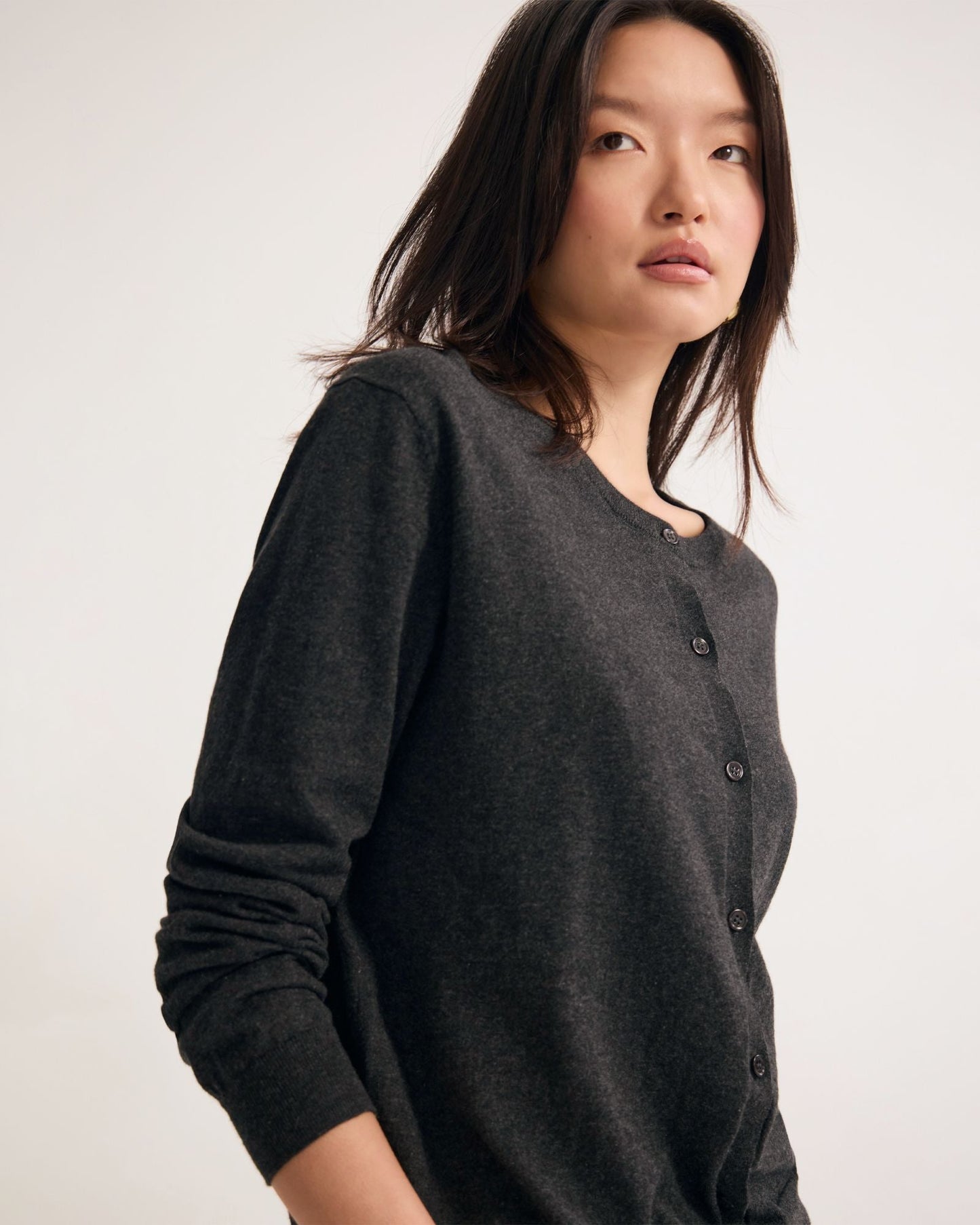 Saga Side Button Cardigan