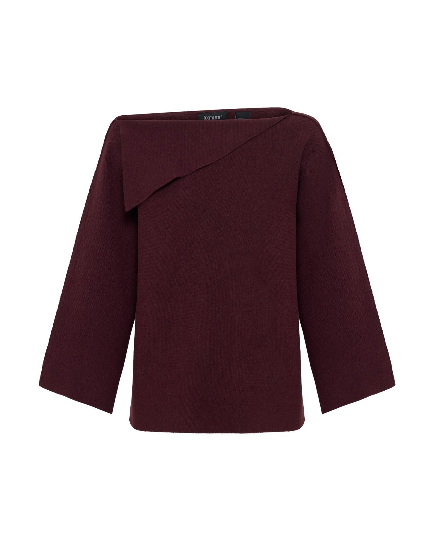 Laura Knitted Folded Collar Top