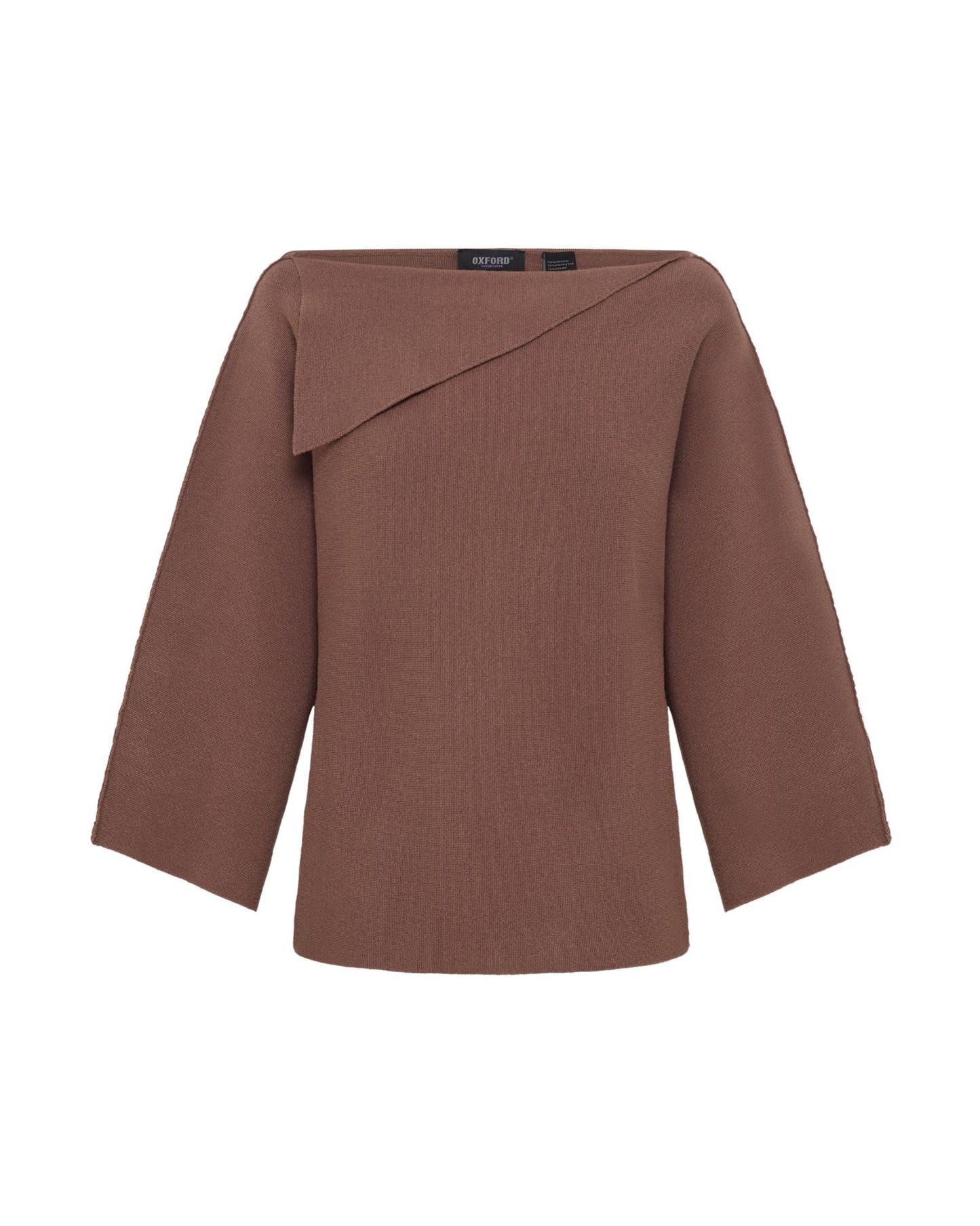 Laura Knitted Folded Collar Top