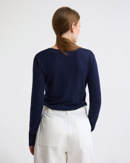 Daria Wrap Front Knitted Top