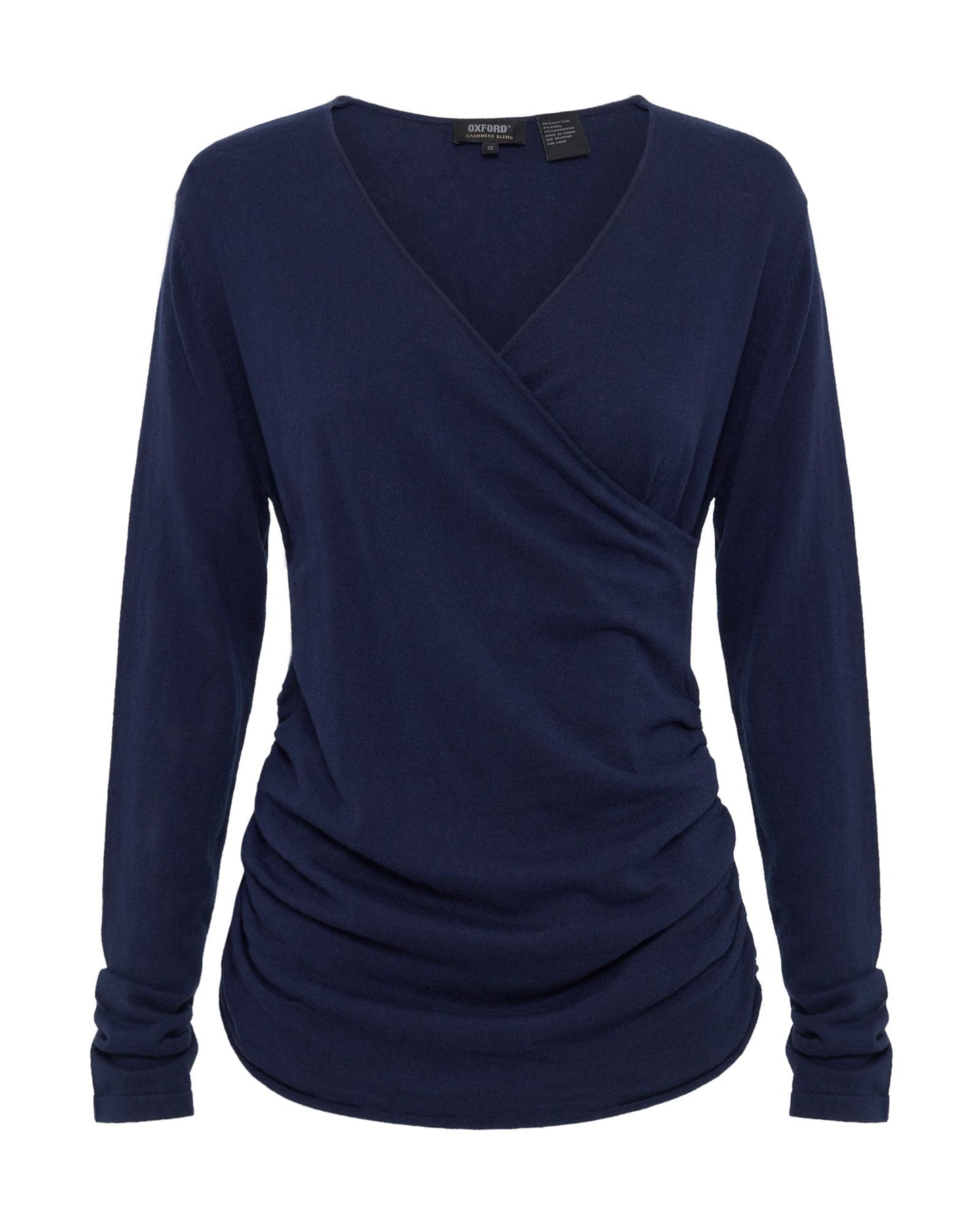 Daria Wrap Front Knitted Top