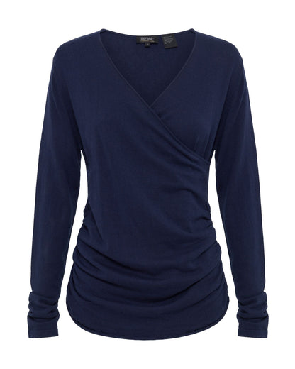 Daria Wrap Front Knitted Top