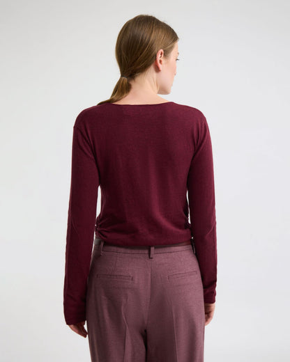 Daria Wrap Front Knitted Top