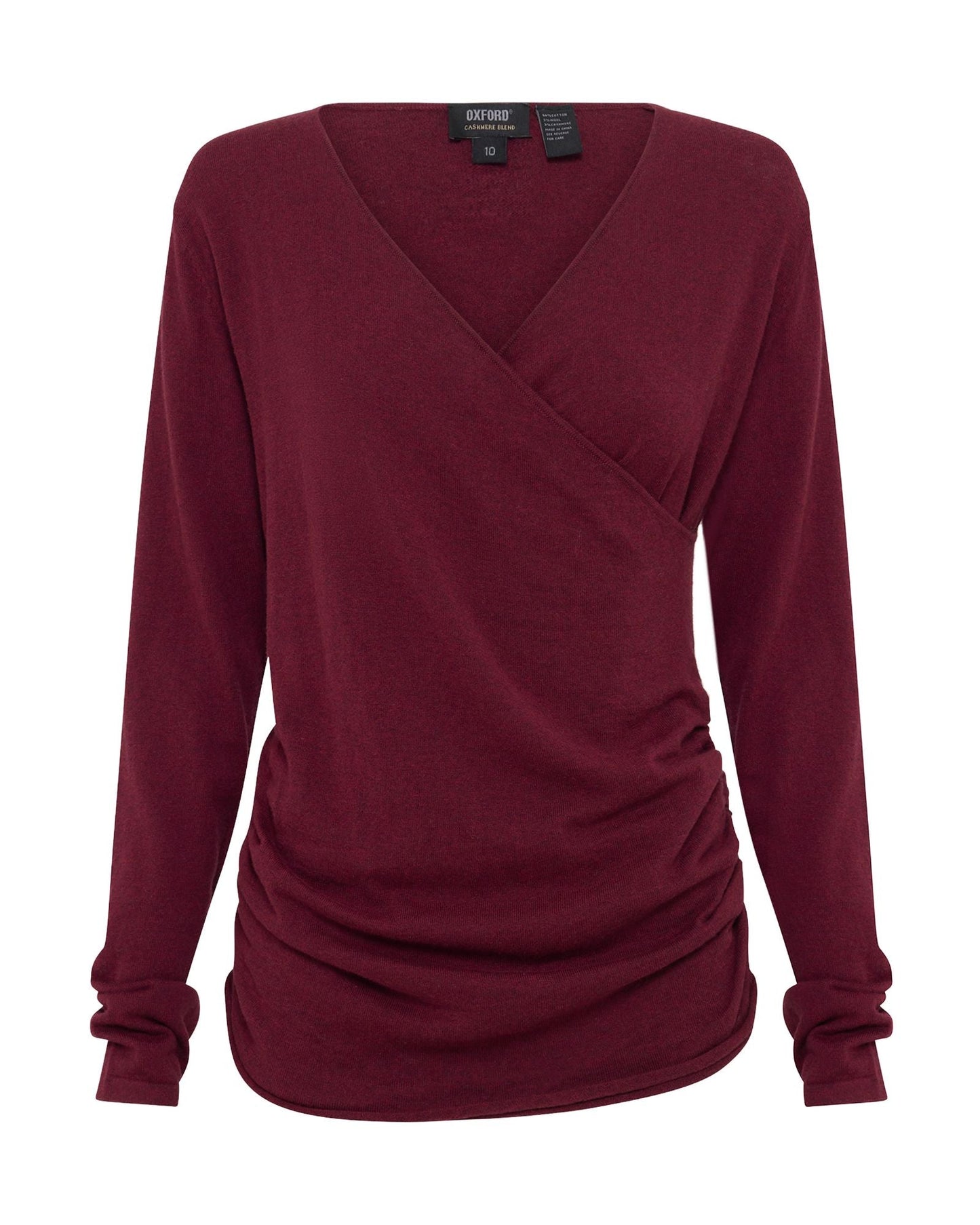 Daria Wrap Front Knitted Top