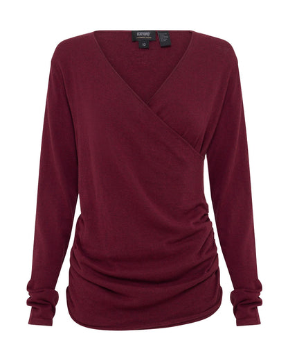 Daria Wrap Front Knitted Top