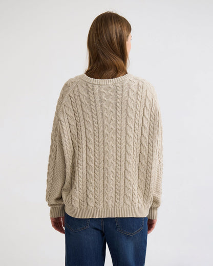 Evie Cable Knit Crew Neck