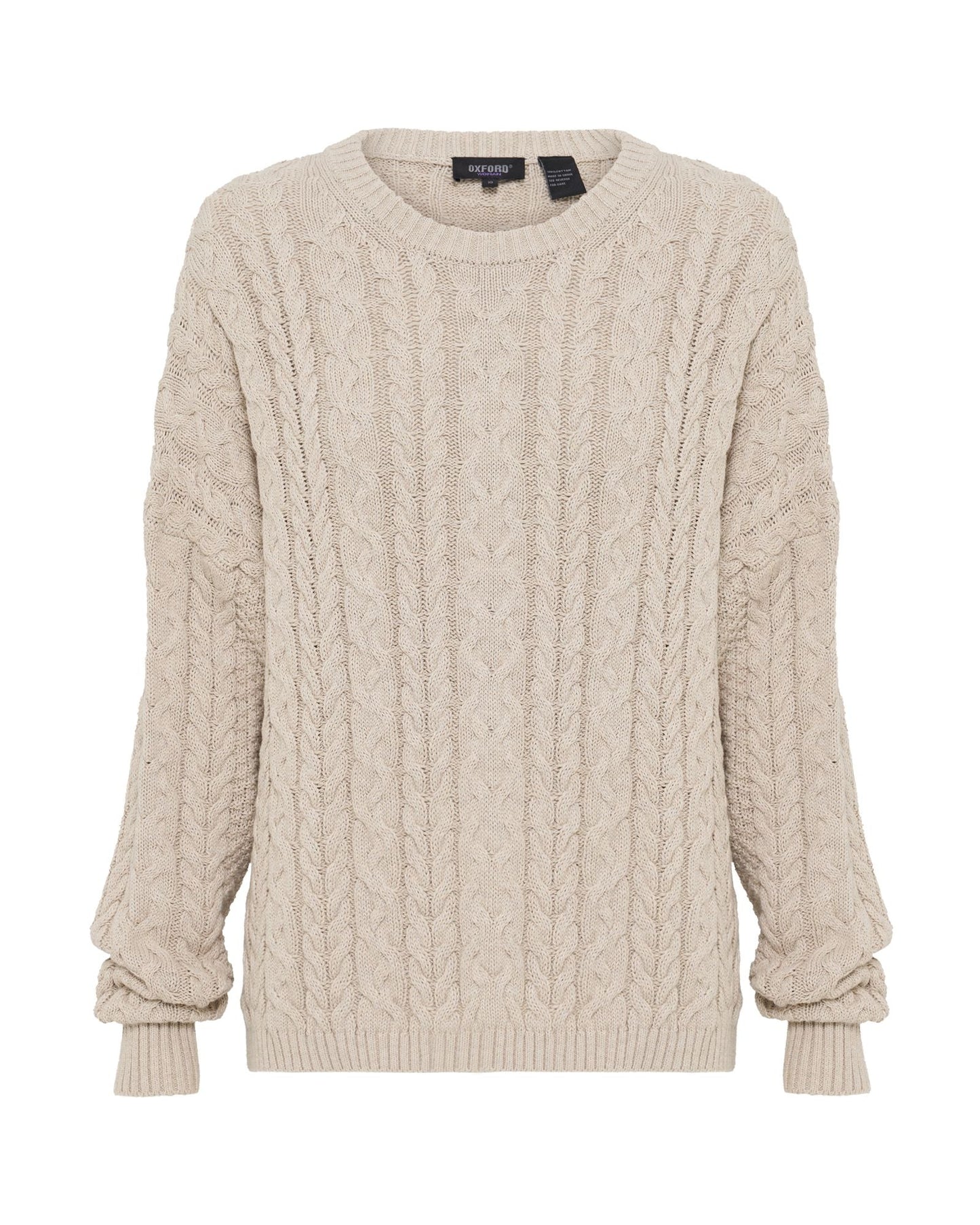 Evie Cable Knit Crew Neck