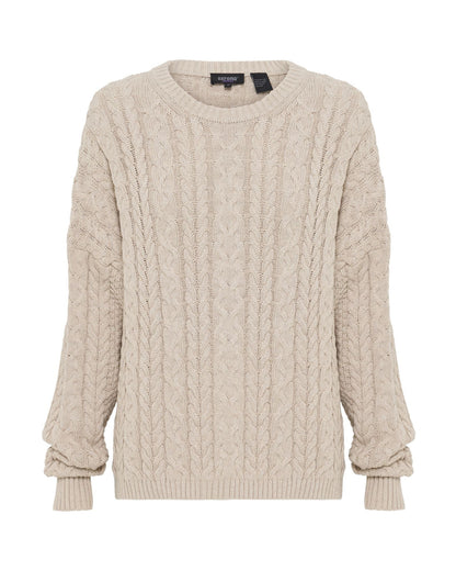 Evie Cable Knit Crew Neck