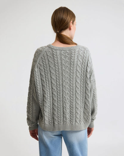 Evie Cable Knit Crew Neck