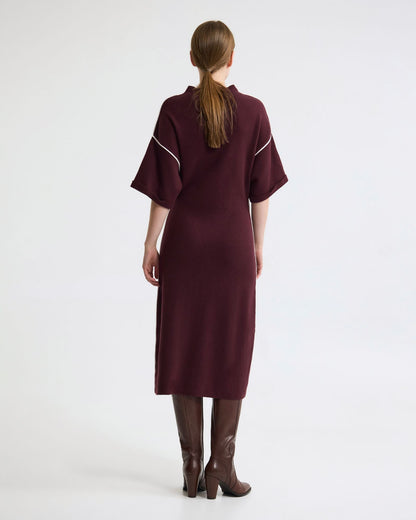 Natalya Knit Contrast Piping Dress