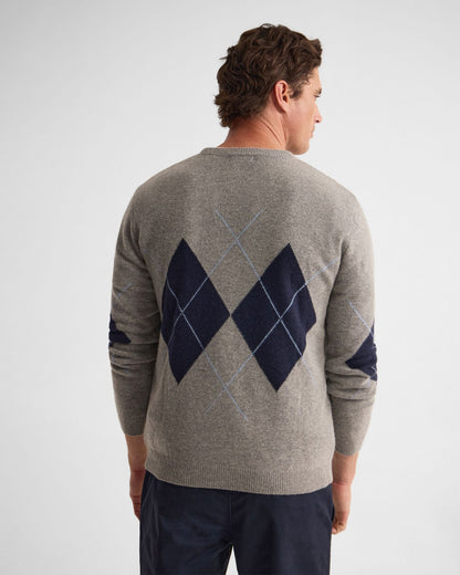 Anton Wool Argyle Crew Neck