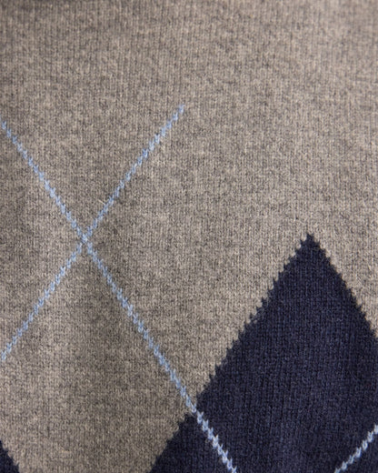 Anton Wool Argyle Crew Neck